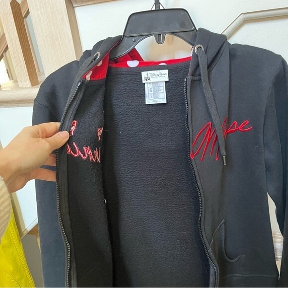 Disney Parks Signature  Minnie Mouse Hoodie in Black and Res L - Picture 10 of 14